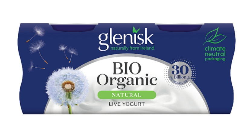 Glenisk Organic Bio Natural Yogurt 4 Pack (125 g)